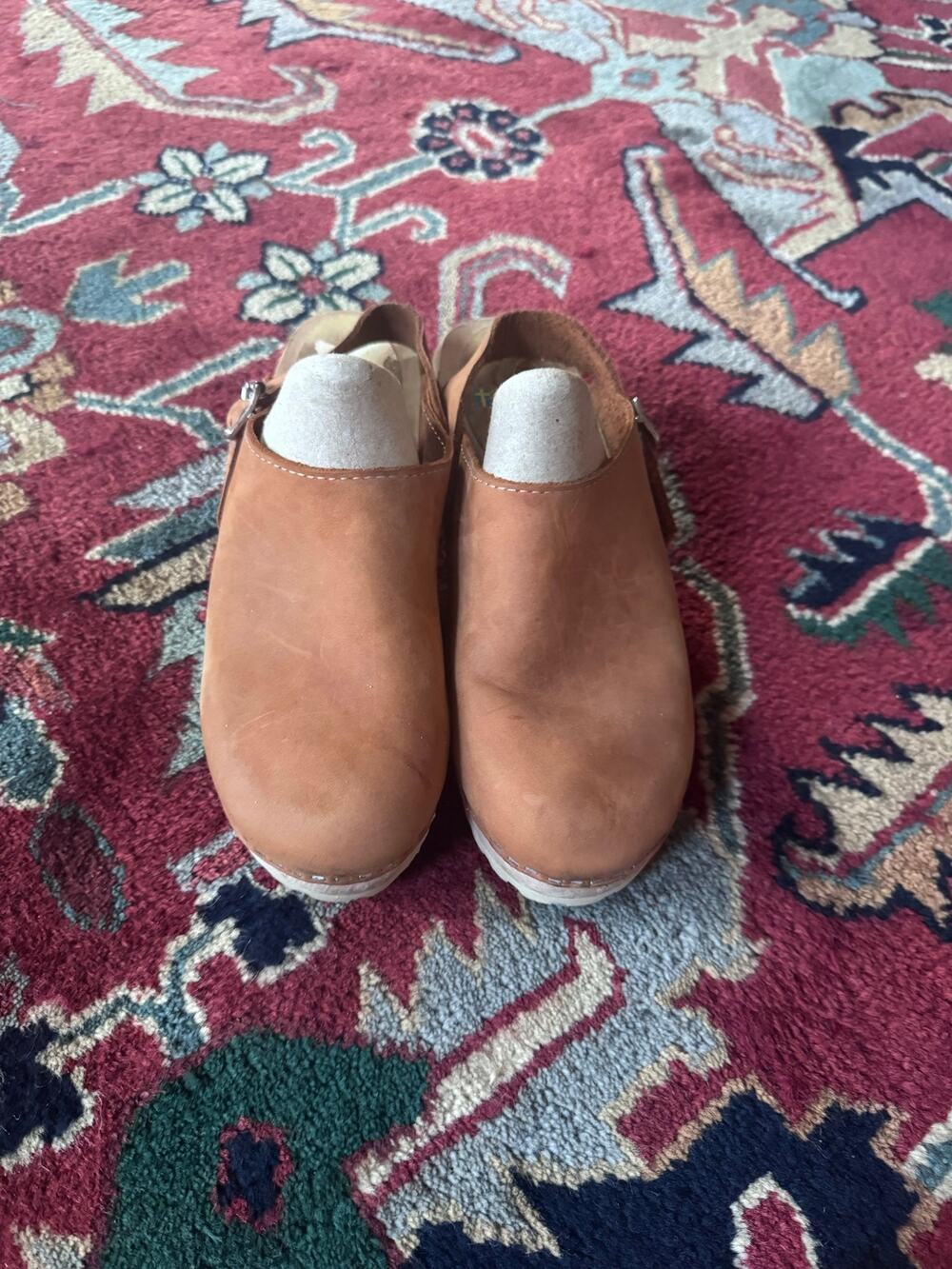 Lotta classic tractor sole Swedish brown leather Clogs women’s 40 US 9-9.5
